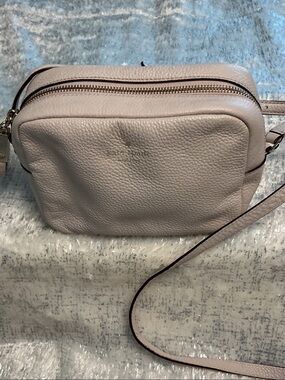 kate spade Pebbled Leather Crossbody in Light Pink